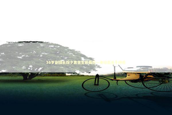 36岁副镇长除夕离世生前最后一条动态关于排练