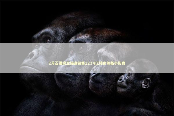 2月百强房企操盘销售1234亿楼市筹备小阳春