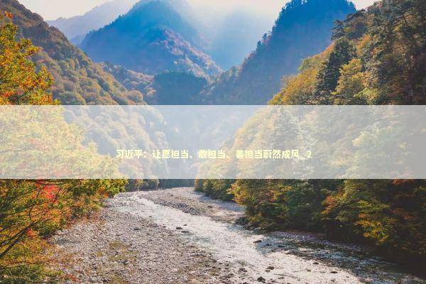 习近平：让愿担当、敢担当、善担当蔚然成风_2