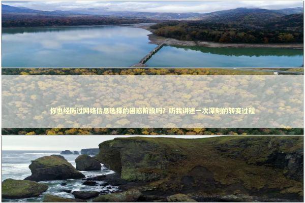 你也经历过网络信息选择的困惑阶段吗？听我讲述一次深刻的转变过程 新闻